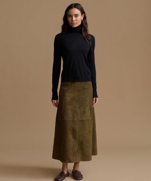 Suede Wolfe Skirt