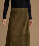 Suede Wolfe Skirt