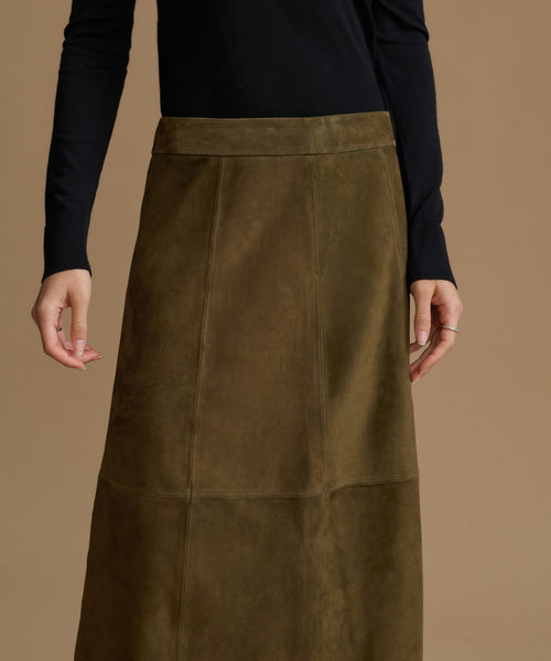 Suede Wolfe Skirt