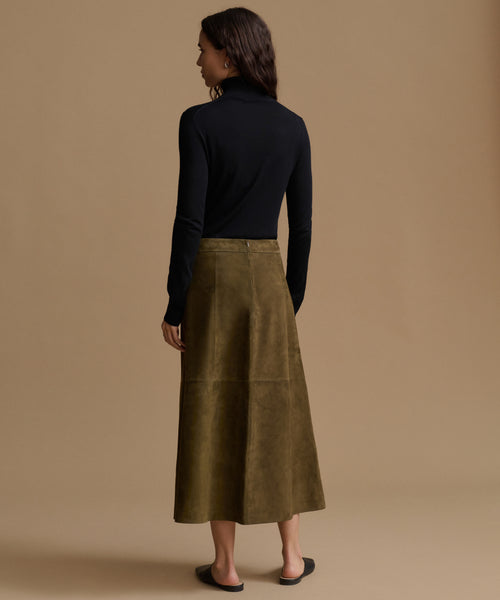 Suede Wolfe Skirt