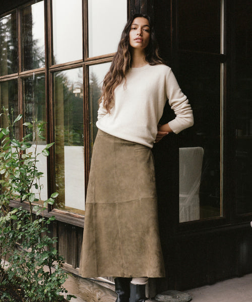 Suede Wolfe Skirt