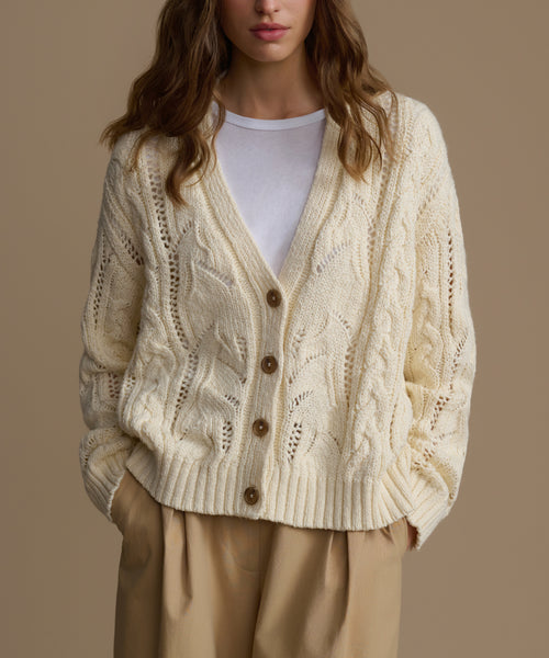 Cotton Cable Cardigan