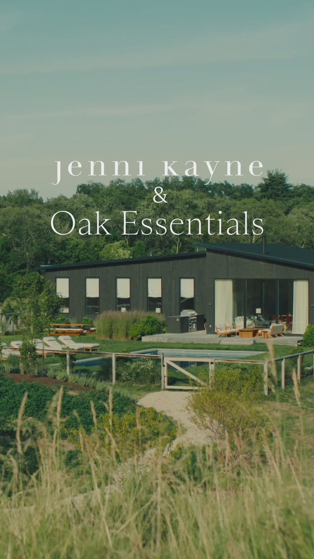 Jenni Kayne Farmhouse video with "Sonora' music as woman wakes on farm and enjoys her day