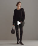 Thumbnail for video: Model walking in-studio wearing Hayes Crewneck.