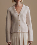 Thumbnail for video: Model wearing rory cardigan.