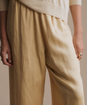 Thumbnail for video: Model wearing Summer Demi Pant Buttercream.