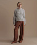 Thumbnail for video: Model wearing tove crewneck.
