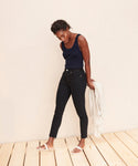 High Rise Ankle Crop Jeans
