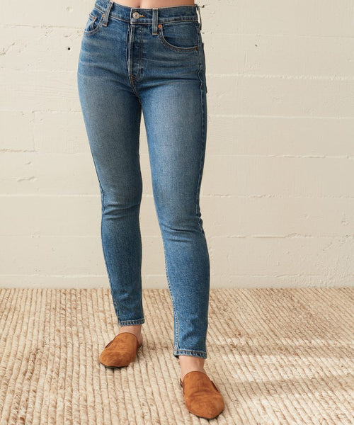 High Rise Ankle Crop Jeans
